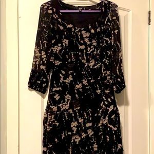 Jacob print tiered dress